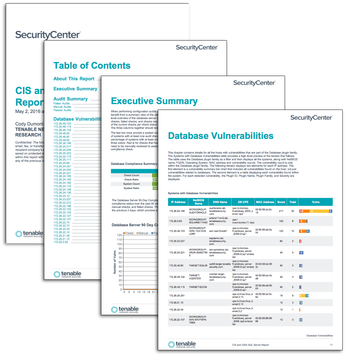 CIS and DISA SQL Server Auditing - SC Report Template  Tenable® Within Sql Server Health Check Report Template