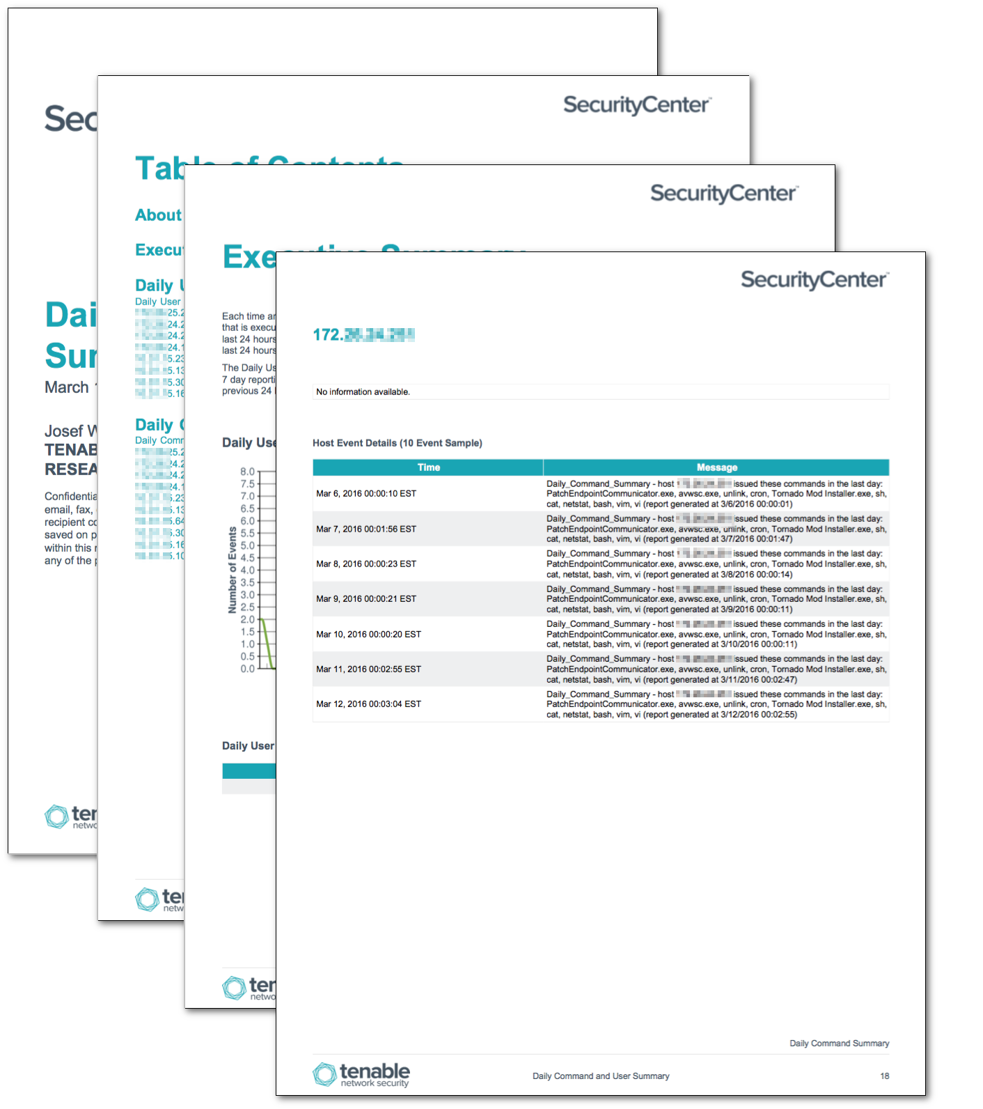Daily Command and User Summary Report - SC Report Template  Tenable® In Template For Summary Report